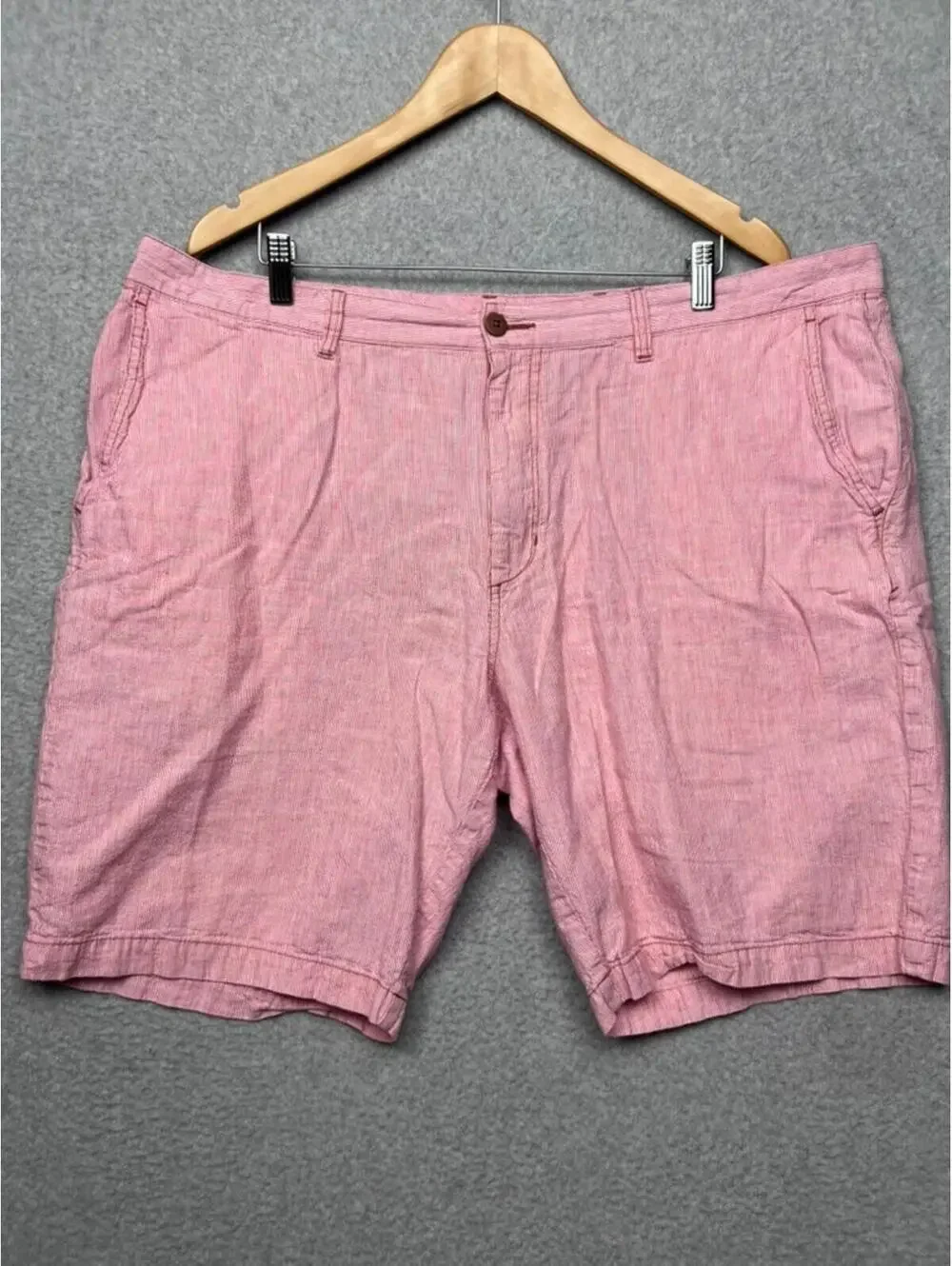 Tommy Bahama Shorts 42 Pink Stripe Linen Blend Quiet Luxury Old Money Coastal